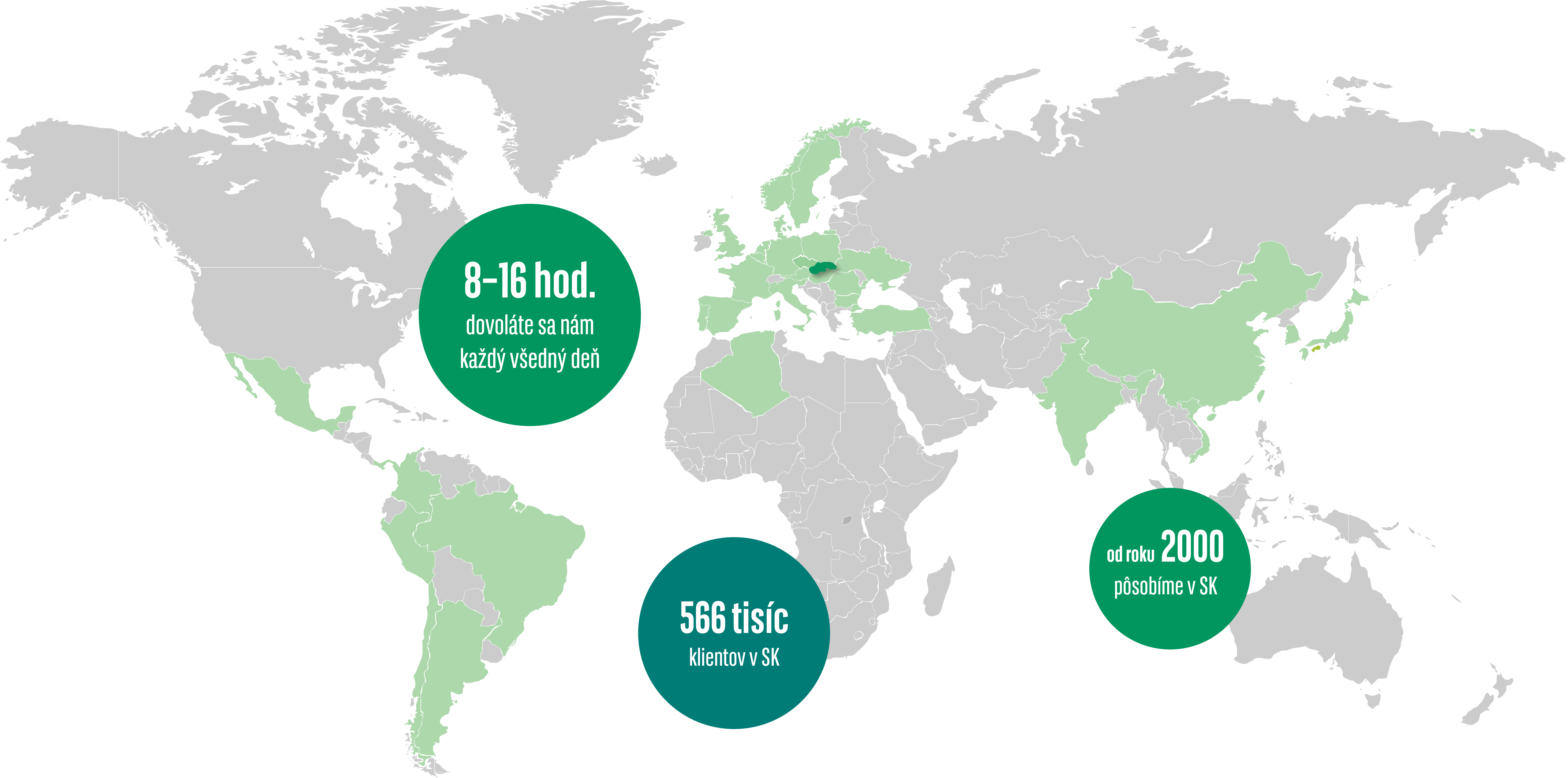 BNP Paribas Cardif Poisťovňa world map